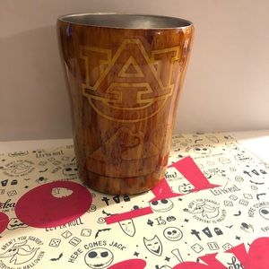 Custom made Auburn Tigers Woodgrain Tumblers